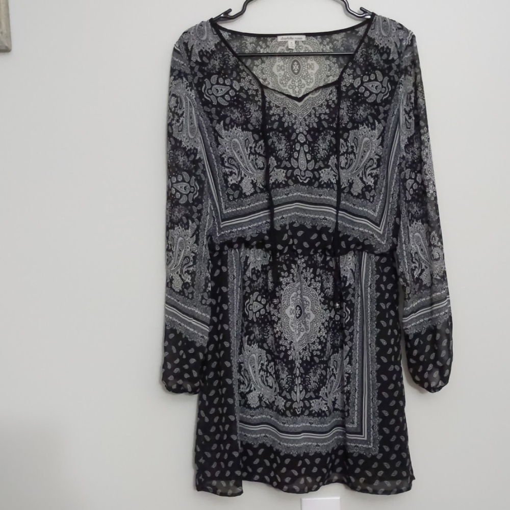Black Pattern Dress